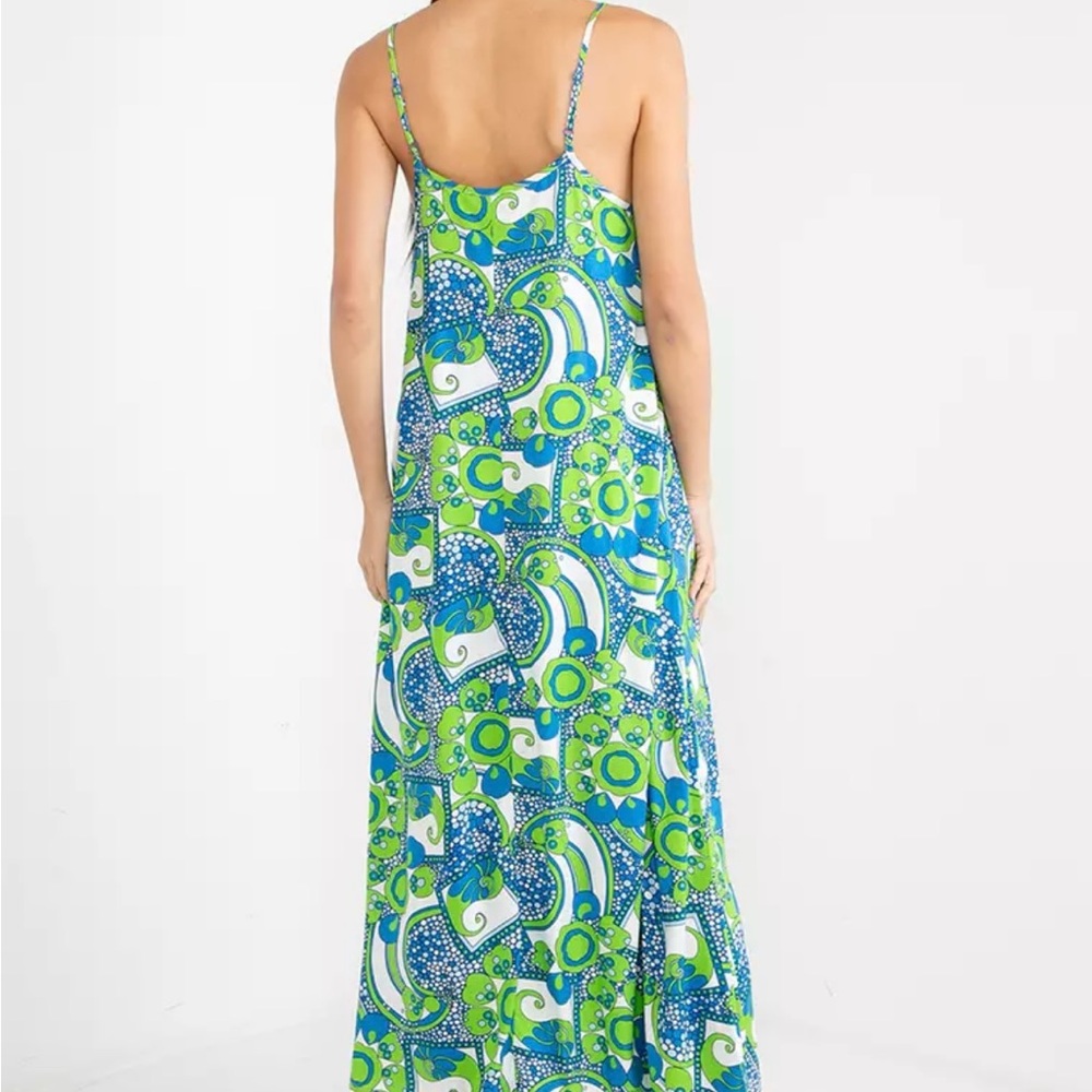 NWT Never Fully Dressed Green and Blue Maxi Dress S